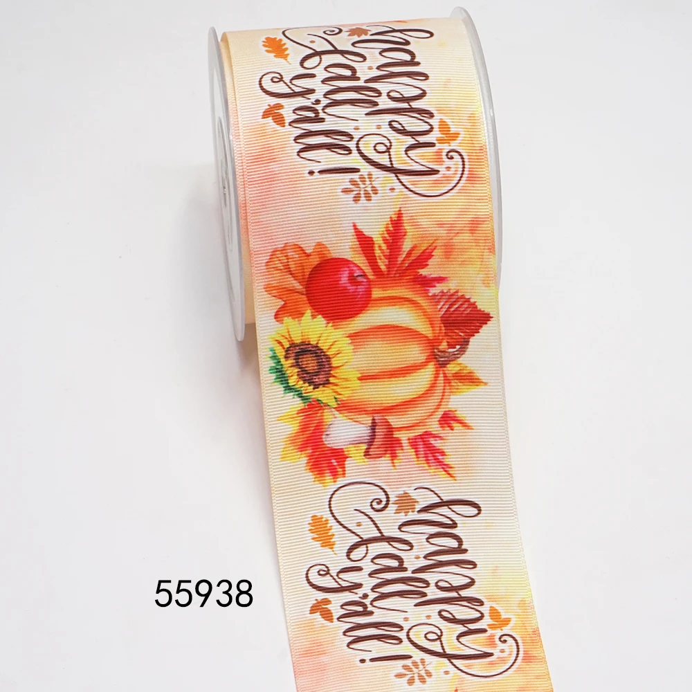 DIY Thanksgiving Day Printed Grosgrain Ribbon For Craft Supplies Sewing Accessories 5 Yards, Planar Resins 10 Pieces. 55780 - image 2