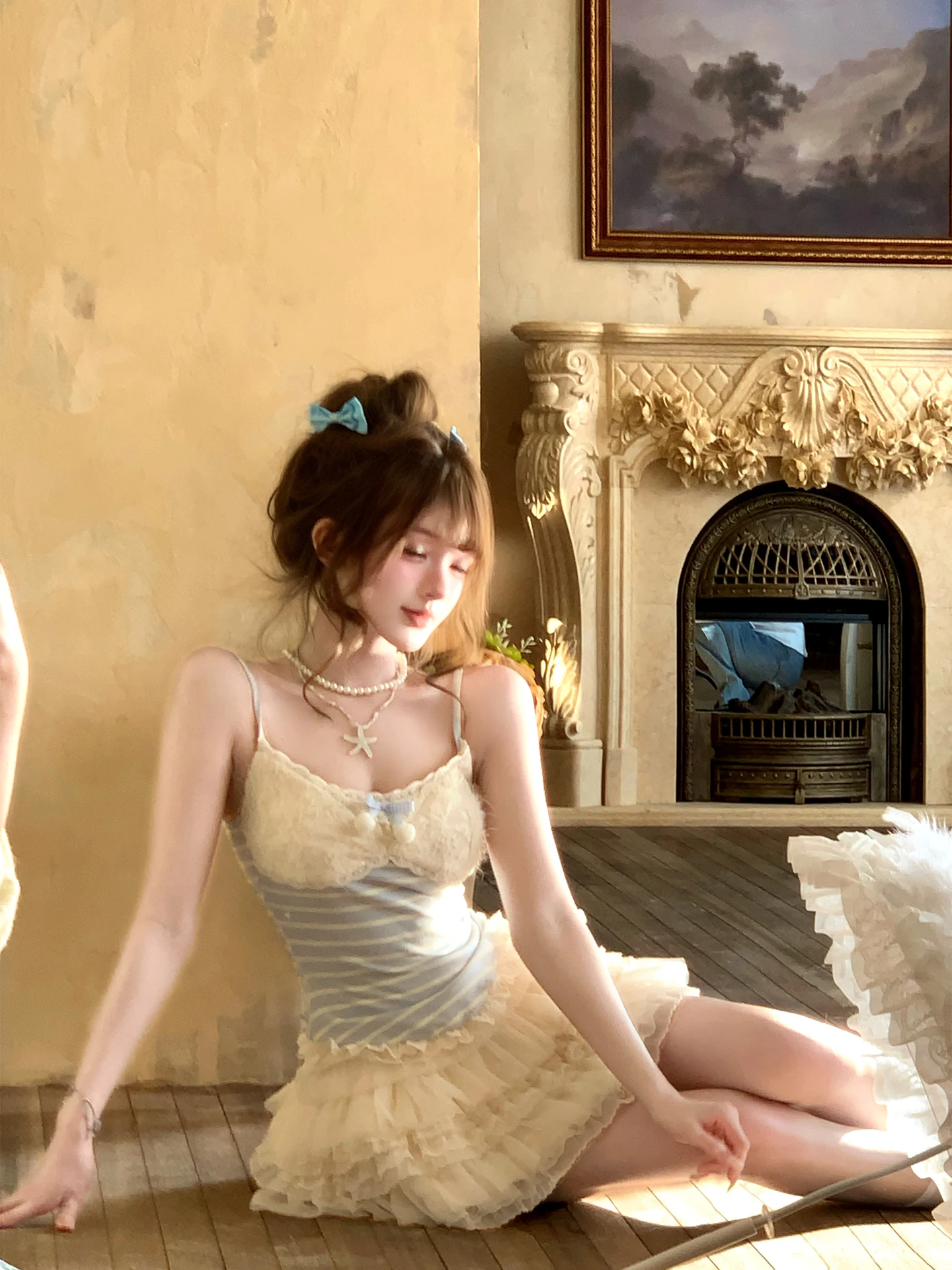 

Комплект Rissy Spring Summer Sweet Girl Aosphere Original Design Fashion Set R98T, женский комплект из двух предметов для осени и лета