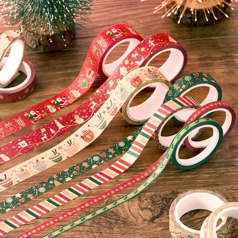 21pcs/set Christmas Decorative Tape Cute Cartoon Creative Washi Tape School Stationery Hand account wholesale