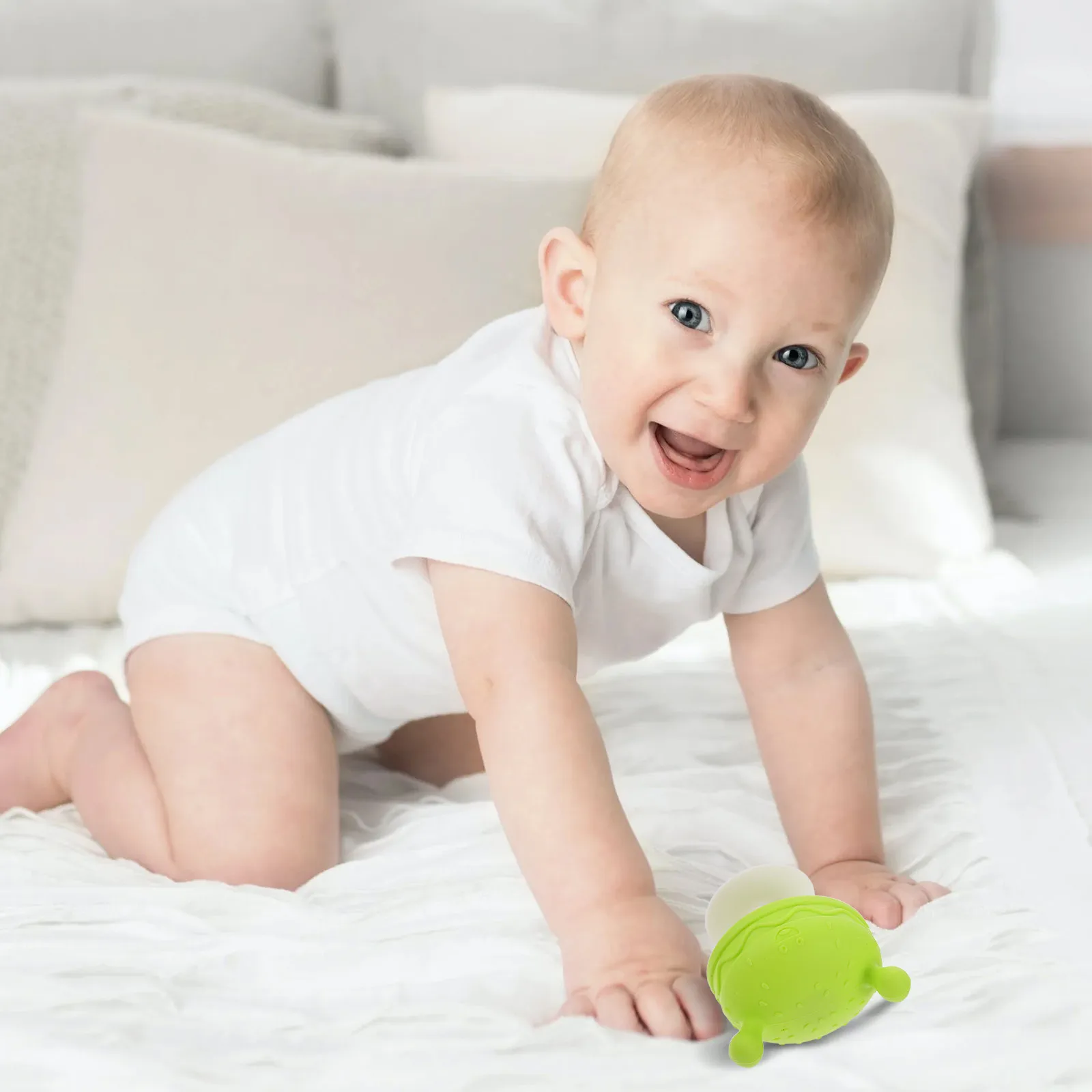 3Pcs Mushroom Shape Silicone Infant Teether Baby Sensory Teethers Newborn Bath Shower Gift Baby Teether Infant Teething Toy