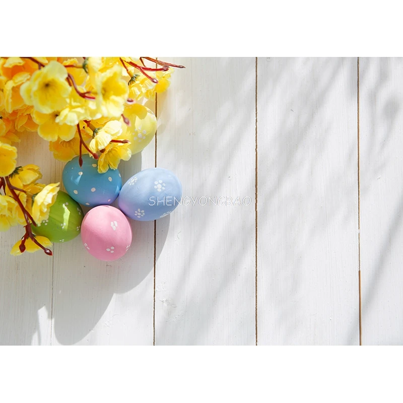 Vinyl Custom Photography Backdrops Props Flower Wood Planks Photo Studio Background  21912 NNL-06