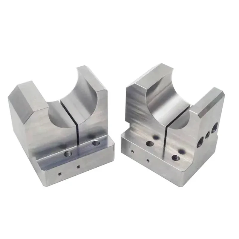 Automotive Aerospace Hardware Machined Components CNC Parts Custom Stainless Steel Precision Clamps / Positioning Blocks