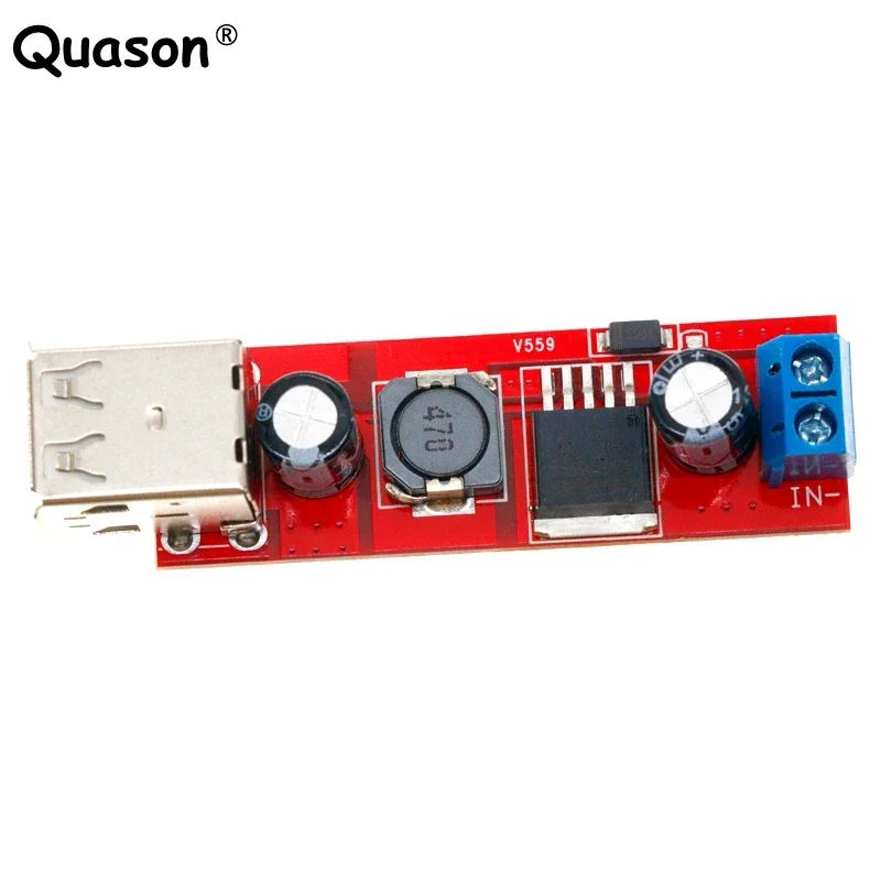 Dual USB Output DC-DC Step Down Buck Power Module 9V/12V/24V/36V to 5V USB 3A for Vehicle Charger LM2596