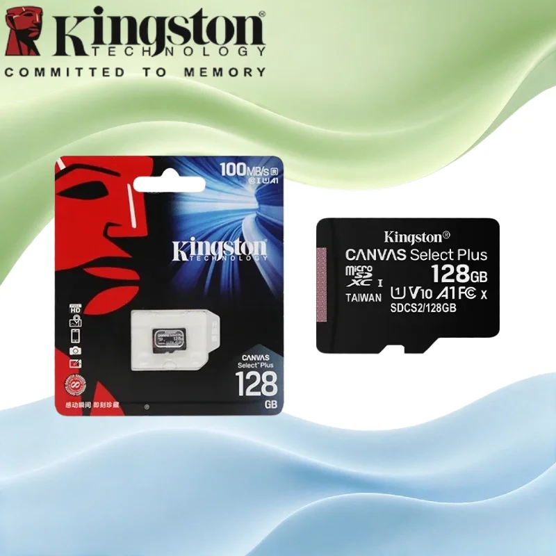Kingston Original A1 V10 Micro SD TF Card 64GB 128GB 256GB 512GB Flash Memory Storage Card For Phone Tablet Switch
