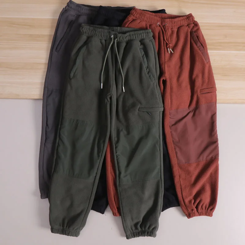 

Outdoor Mountain Series Men's Thiened Fce Waterproof Warm Winter Sports Pants Casual Trousers Sweatpants Trendy