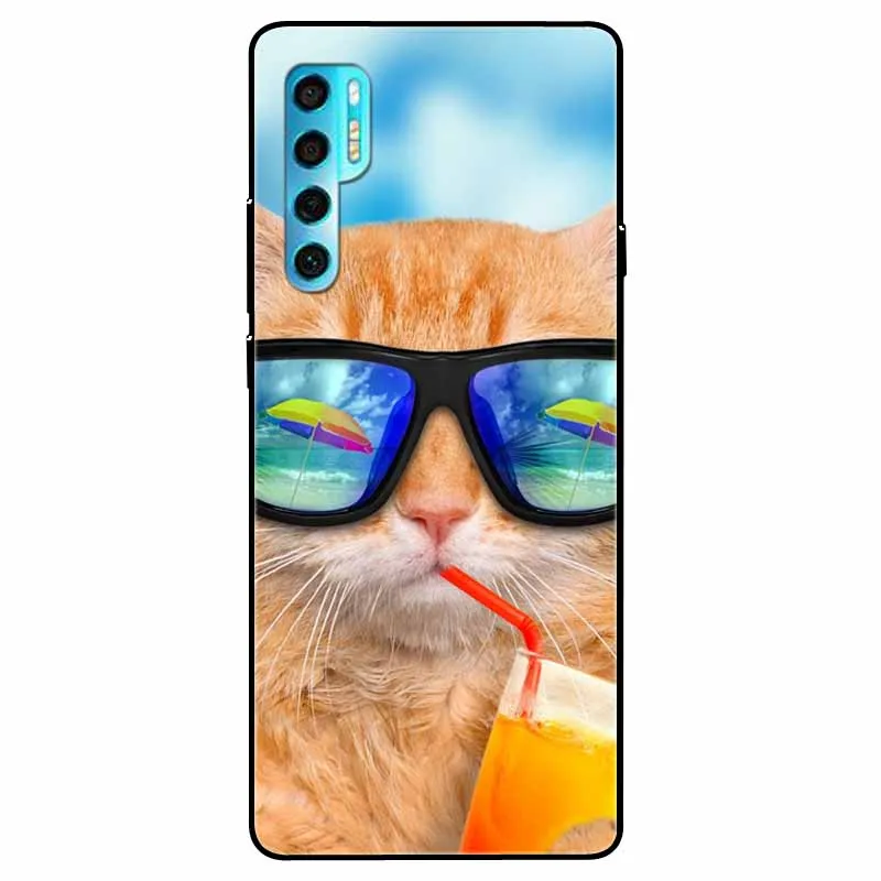 For TCL 20 Pro 5G Case T810H Silicone Bumper Fashion Cartoon TPU Soft Covers for TCL 20Pro 5G Phone Cover Coque for TCL20Pro Owl