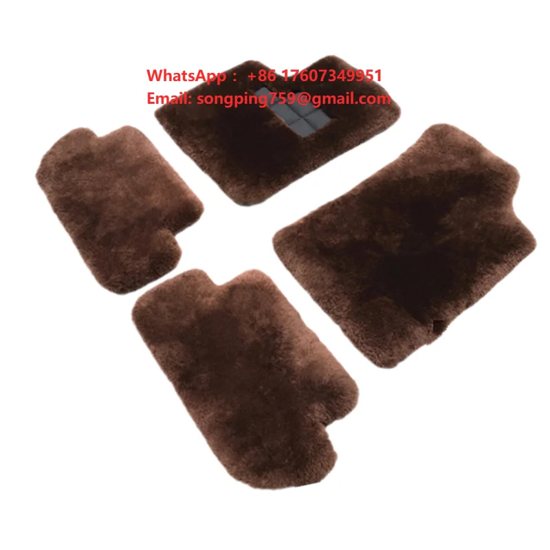 Luxury 100% Australian Pure Wool Floor Mats for Mulsanne Flying Spur Continental GT Full Set 35mm Thick
