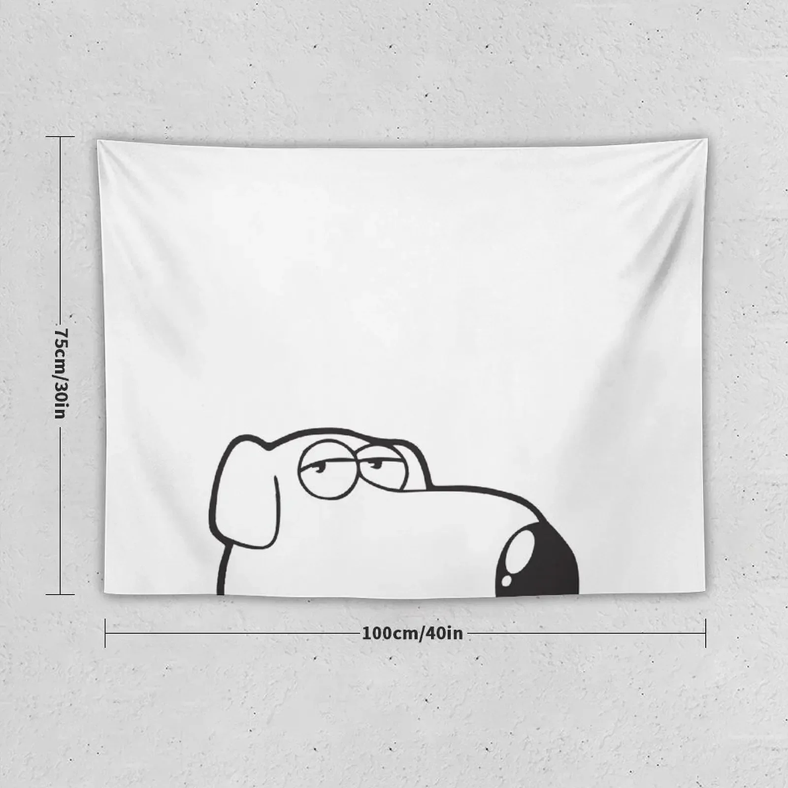 Brian Dog Peeker Cartoon Funny Tapestry Christmas Decoration Bedrooms Decor Japanese Room Decor Tapestry