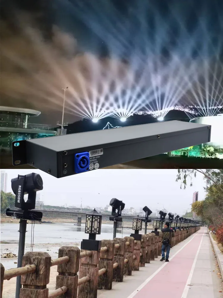 

8-Way Output with 2 Input DMX Distributor Neutrik 3pins XLR for Show Concert Wedding Bar Stage DJ Disco Lighting DMX Controller