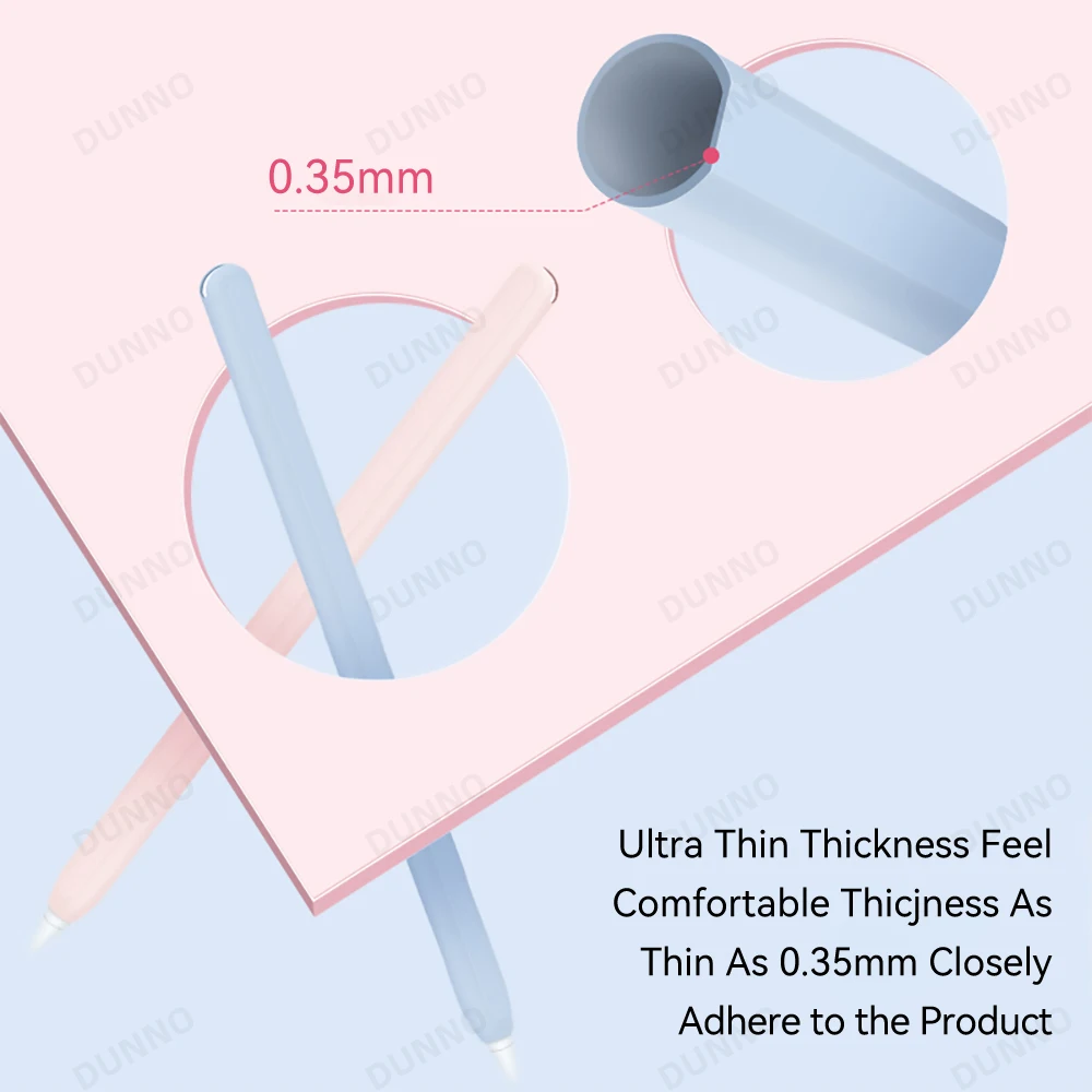 Astuccio per matite per Apple Pencil 1a 2a generazione per iPad Apple Pencil Stylus Pen Cover protettiva in Silicone morbido