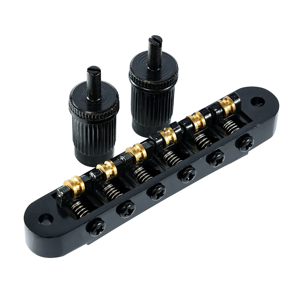 Studs Saddle Bridge Musical Instruments Roller Saddle Bridge Tune-O-Matic Style Guitars Basses Parts Brand New