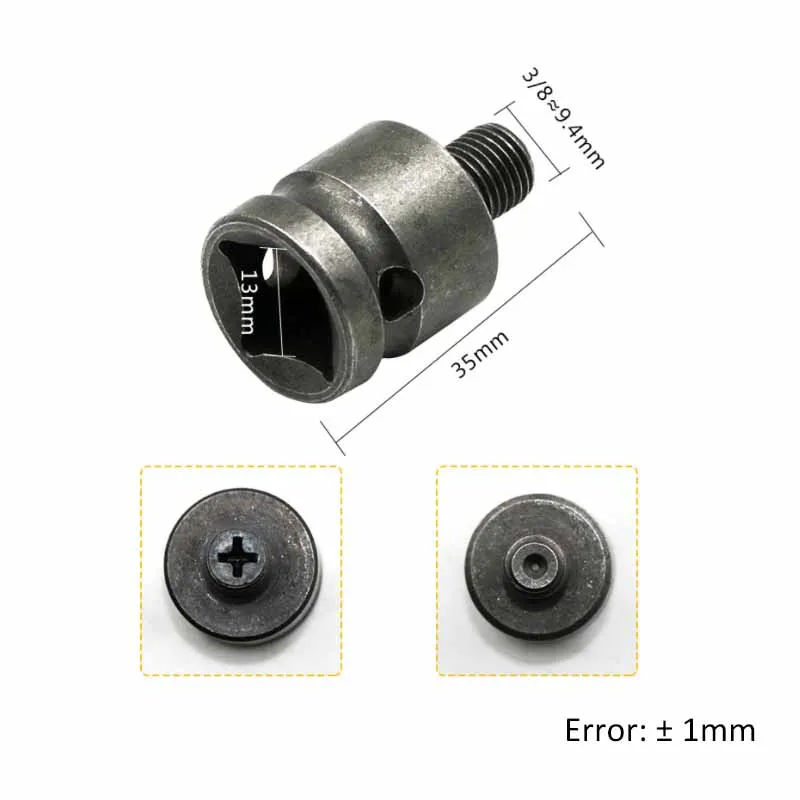 Drill Chuck Converter Adapter 1/2 3/8 SDS-Plus Socket Square Female Convert Impact Wrench Power Driver Electric Hammer