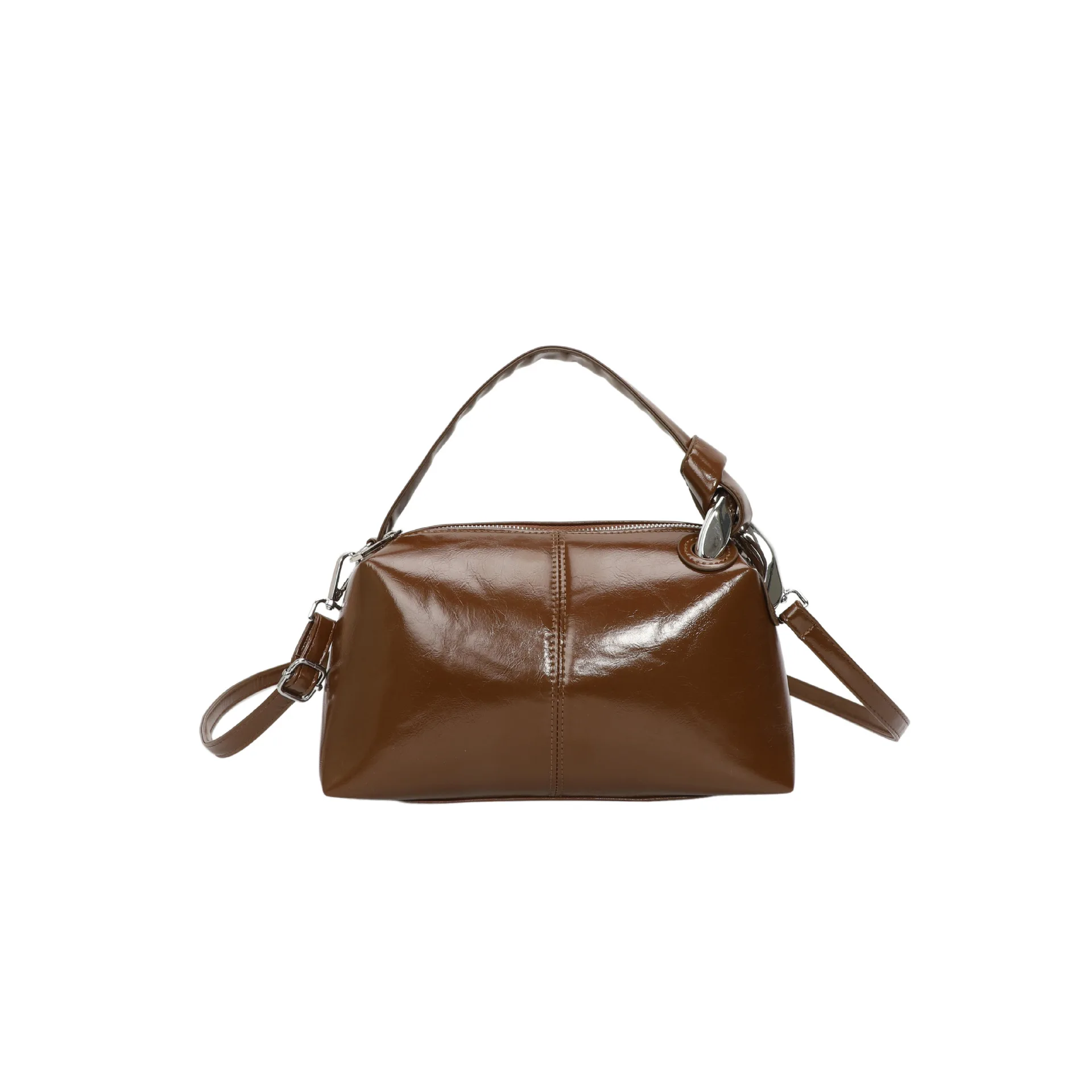 Vintage kussentas 2025, luxe portemonnee met handvat aan de bovenkant voor dames, ruime schouder crossbody, niche dag tot nacht draagtas, getextureerde sling