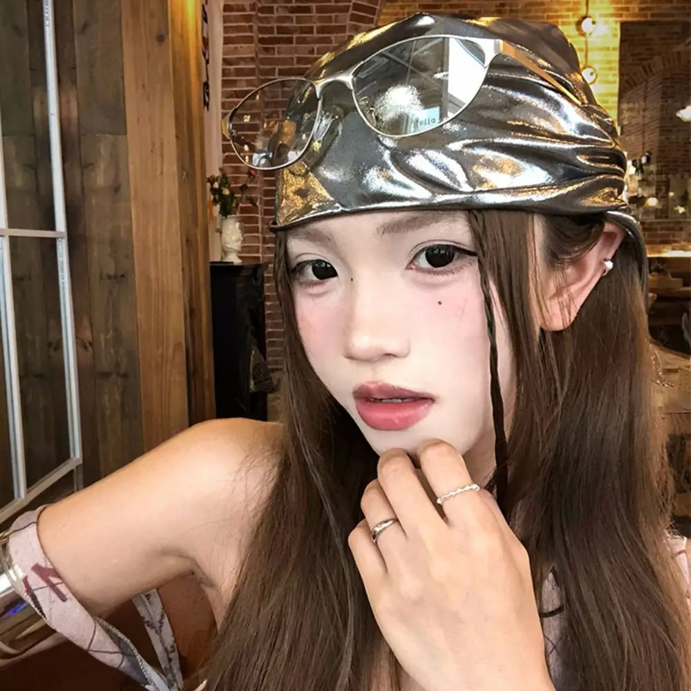 

Exquisite Hip Hop Leopard Print Hair Scarf Square Soft Y2k Print Turban Chest Scarf All-match Punk Bandana Music Festival