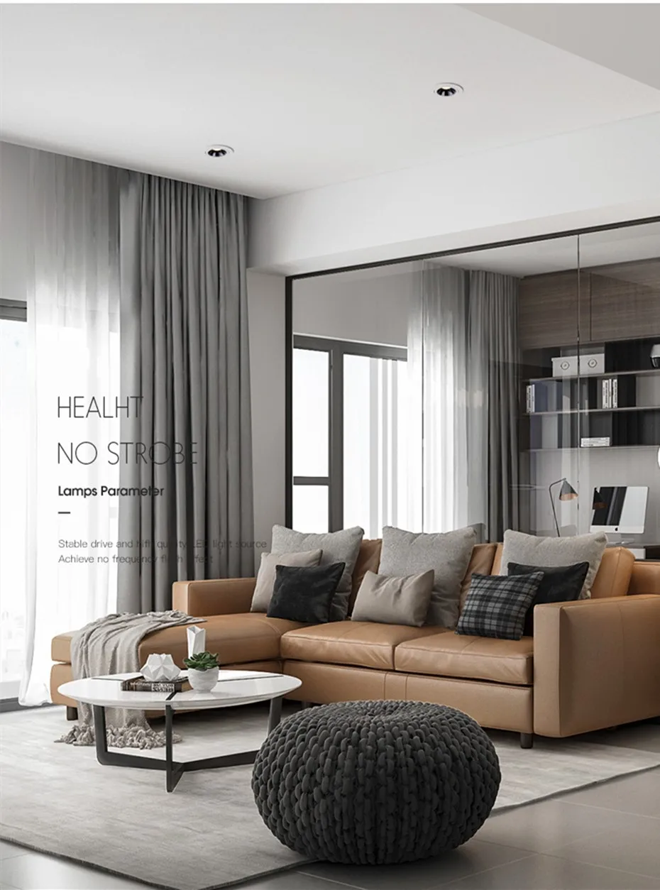 Led Downlight Recessed Ceiling Lamp Spot Lamp Angle Adjustable Aluminum Spot Led Light 7W 12W AC110V 220V For Home Office Store