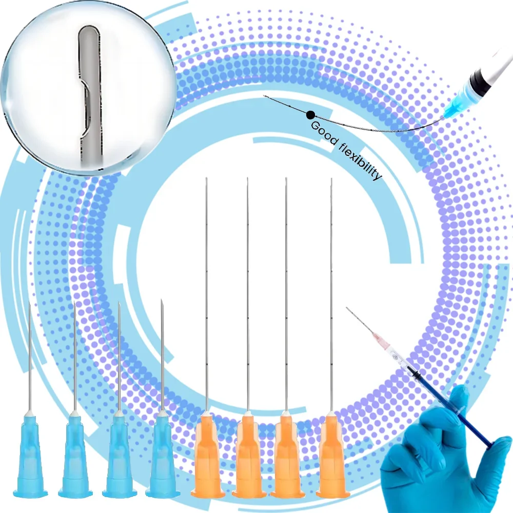 

Medical Disposable Sterile microcannula 25g 50mm 14g 90mm Blunt Tip Micro Cannula Needle for Injectable Hyaluronic Acid Fillers