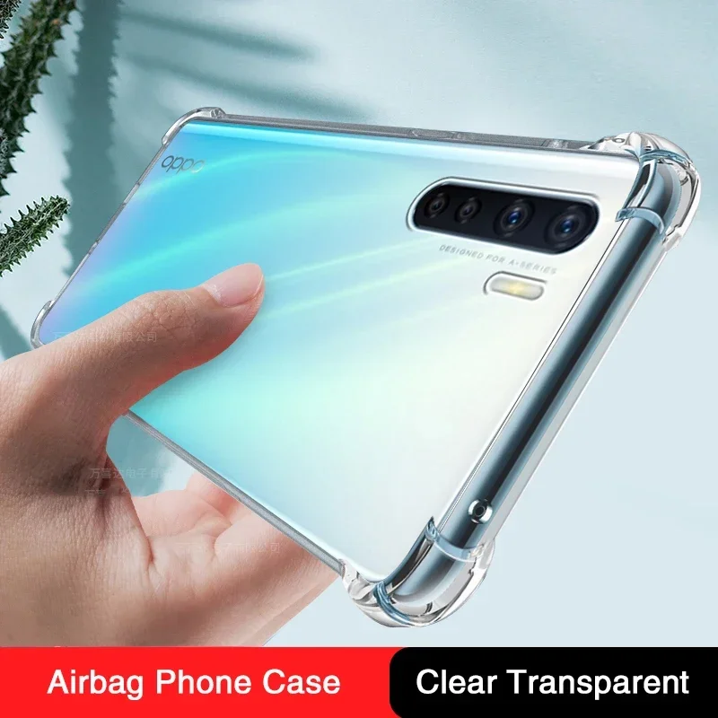 

Fall-Proof Transparent Phone Case for OPPO F15 F11 F9 Pro F7 F5 F1S F1 Plus Neo 9 Airbag Shockproof TPU Soft Silicone Back Cover