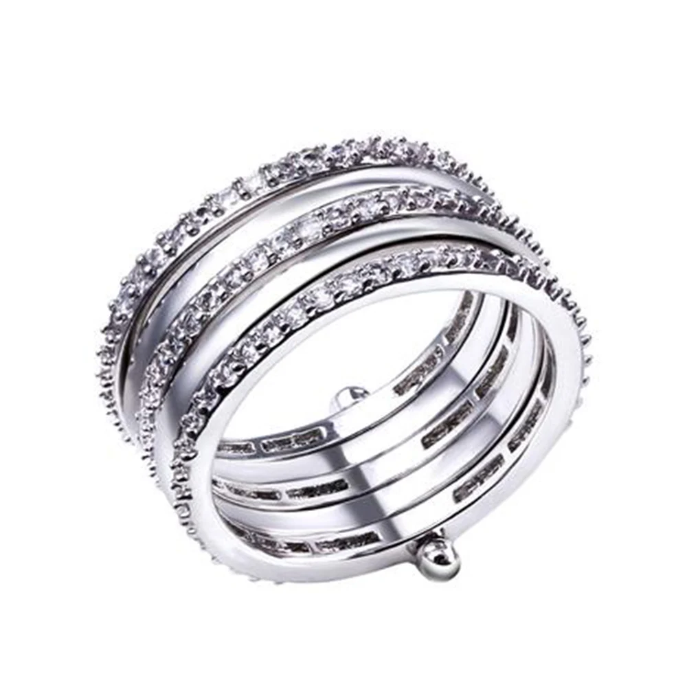 

YLMyself Micro Pave Cubic Zirconia Ring, Luxury Jewelry for Women, Limited Edition Statement Ring Gift
