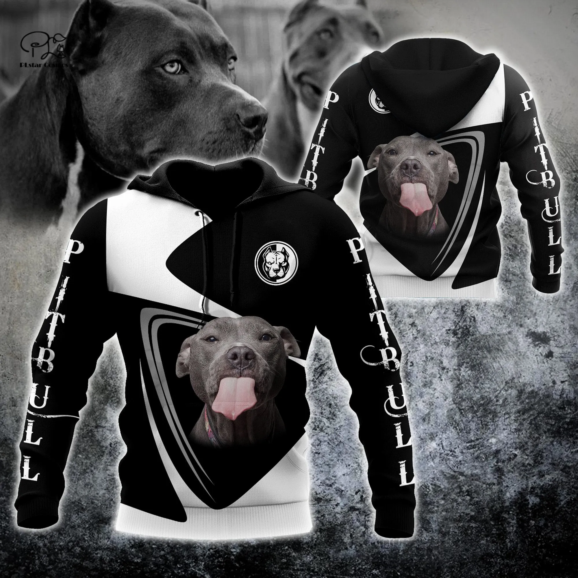 

PLstar Cosmos Newest 3D Print Pitbull Lover Pet Dog Animal Harajuku Streetwear Casual Unique Unisex Hoodies/Sweatshirt/Zip Q-4