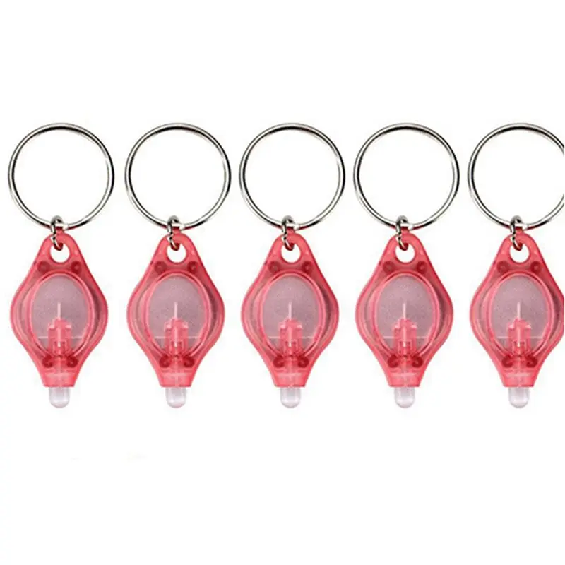 AB42-Pack Of 200 LED Keychain Flashlight, 395Nm UV Keychain Flashlight, UV Light Flashlight Keychain,Pink