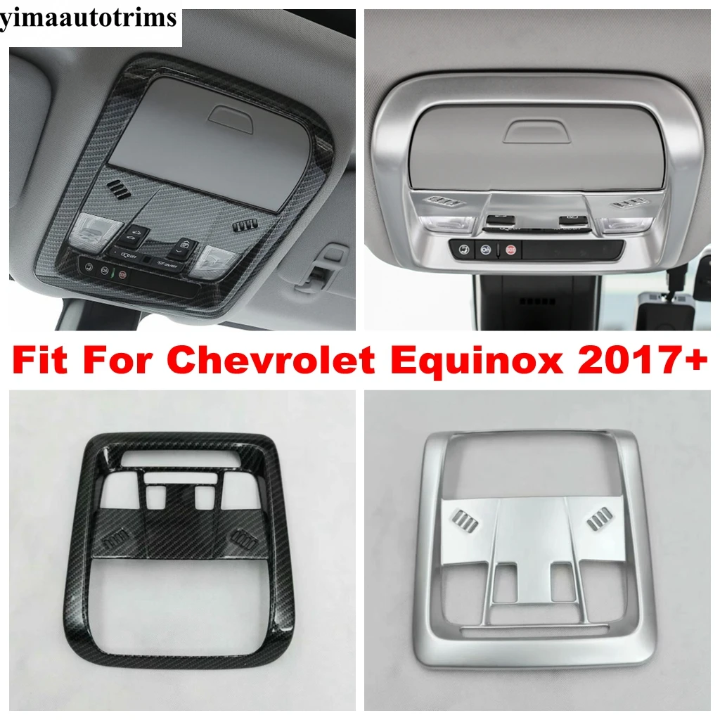 

Front Reading Light Lamp Frame Decor Cover Trim For Chevrolet Equinox 2017 - 2023 ABS Carbon Fiber / Matte Accessories Interior