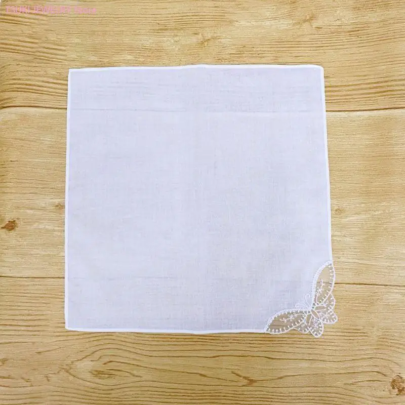 

62KE White Lace Kerchief Big Bandannas for Summer Square Lace Headscarf Decorative Handkerchief Women Multiuse Accessories