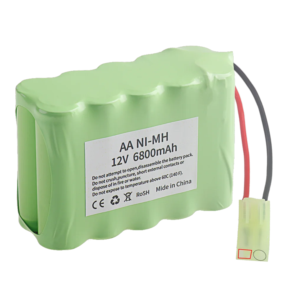 6800mAh 12v Nimh AA Rechargeable Battery For Rc toys Cars Tanks Robot Gun NiMH Battery 12v 5000mAh Battery For Rc Boat 1PCS