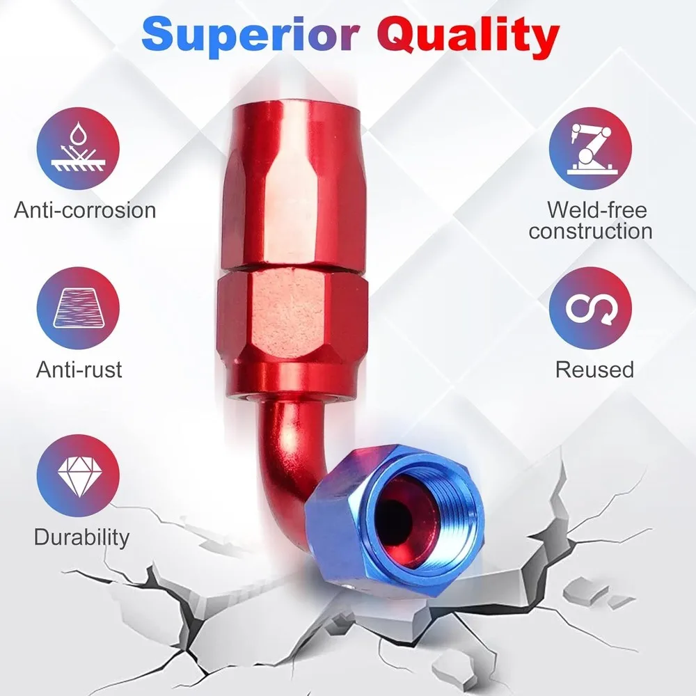 Serbatoio del gas da 80 litri con cella di carburante da 20 galloni con mittente di livello e kit linea carburante 6AN 12FT