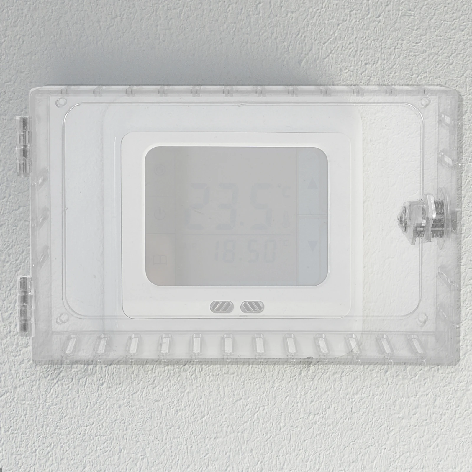

Thermostat Lock Universal Cover Acrylic Transparent Clear Thermostat Lock Box Guard for Wall Mount Smart Temperature Control