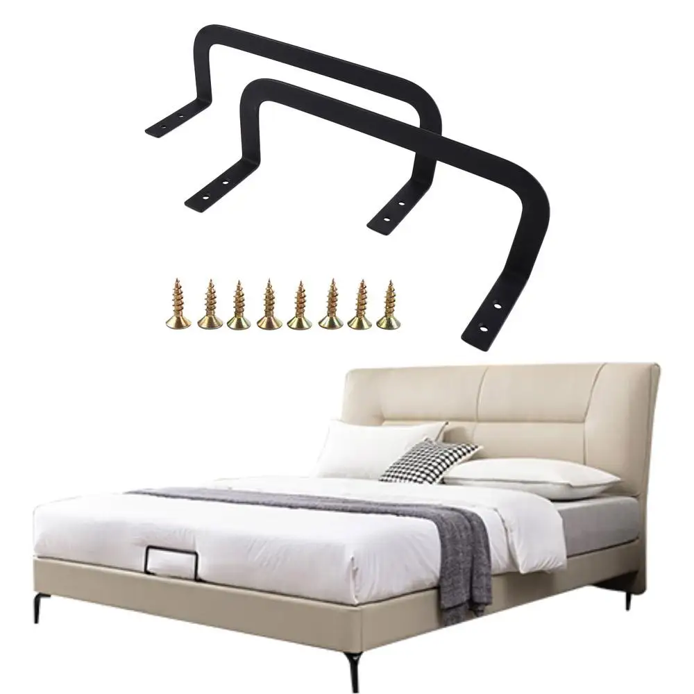 

2pcs Metal Mattress Slide Stopper Non-Slip Brackets Adjustable Mattress Sliding Holder Rustproof Mattress Retainer Bar