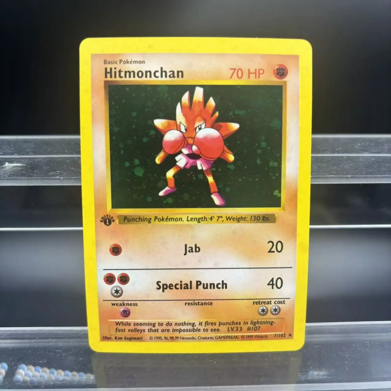 5Pcs/set Ptcg Generation 1 Alakazam Chansey Poliwrath English Flash Card Diy Self Made Anime Collection Card