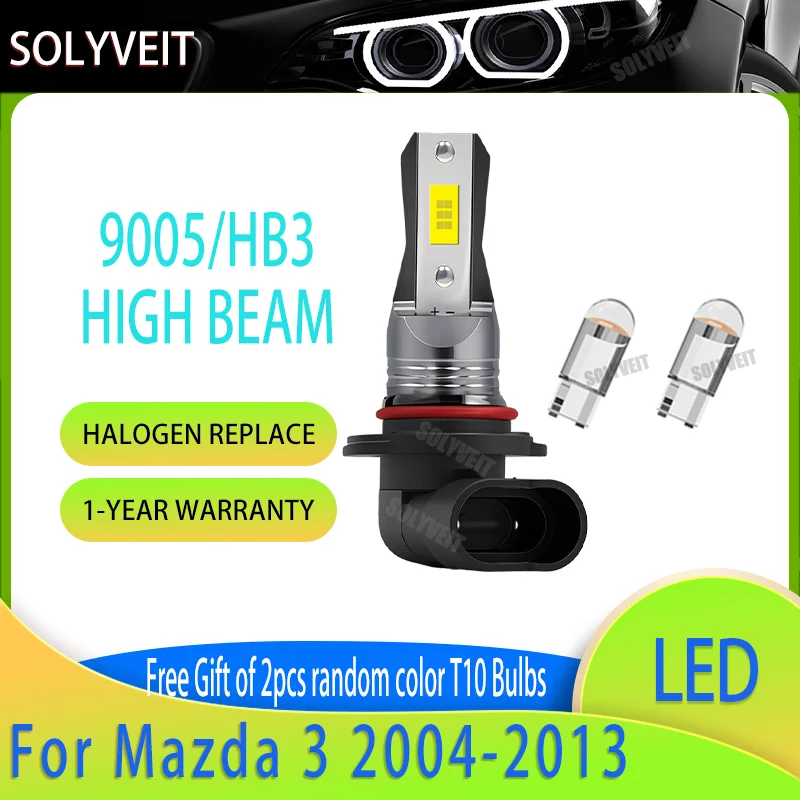 

High Performance Car Headlight Bulb LED High Beam 200% Brighter For Mazda 3 2004 2005 2006 2007 2008 2009 2010 2011 2012 2013