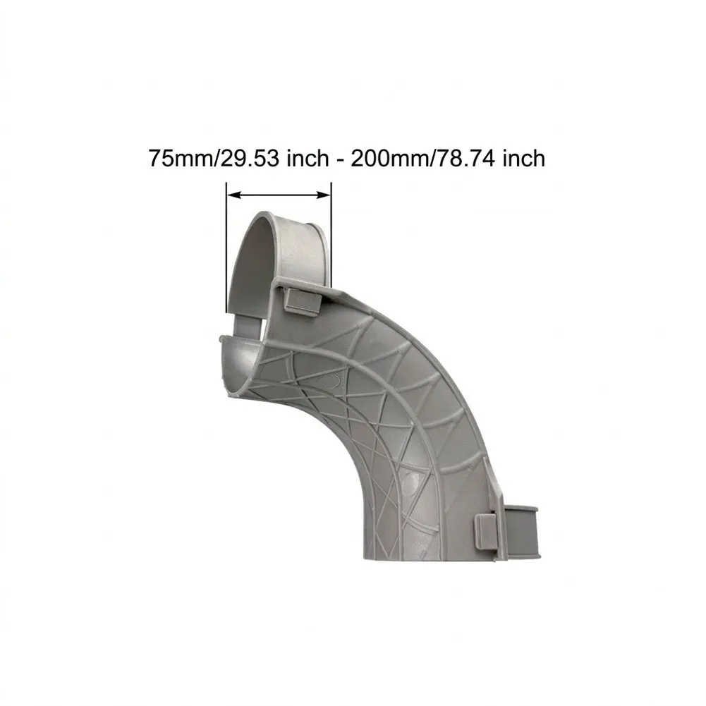 U Shape Ventilation Clamp with For Function for HVAC Applications Compatible with 75mm 110mm 160mm 200mm Pipes