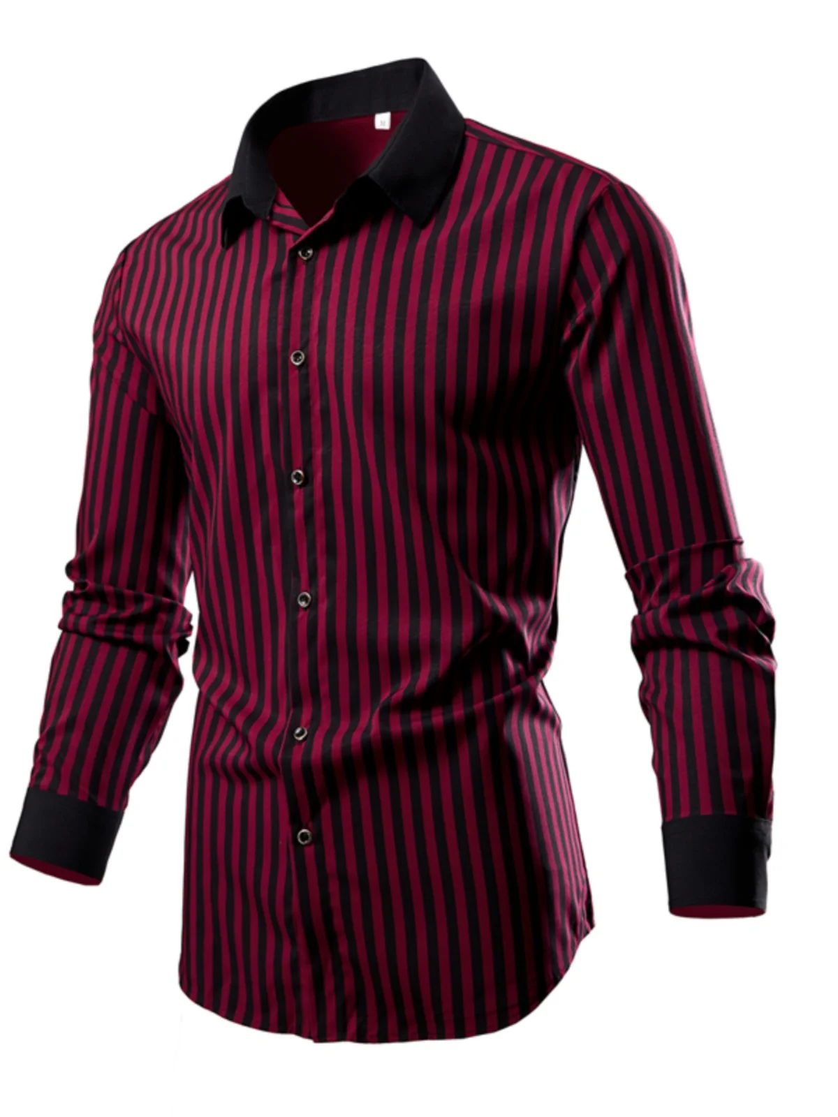 fashion men\'s striped shirt casual breathable long sleeve shirt soft and comfortable men\'s clothing oversized desig