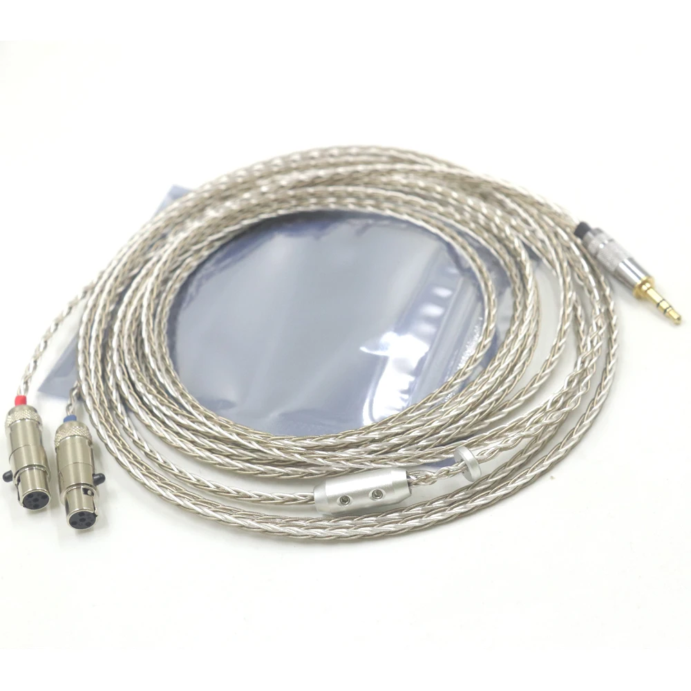 ترقية 152 النوى الجرافين + الفضة مطلي كابل ل Audeze LCD-3 LCD-2 LCD-X LCD-XC LCD-4z LCD-MX4 LCD-GX LCD-24 سماعة #5