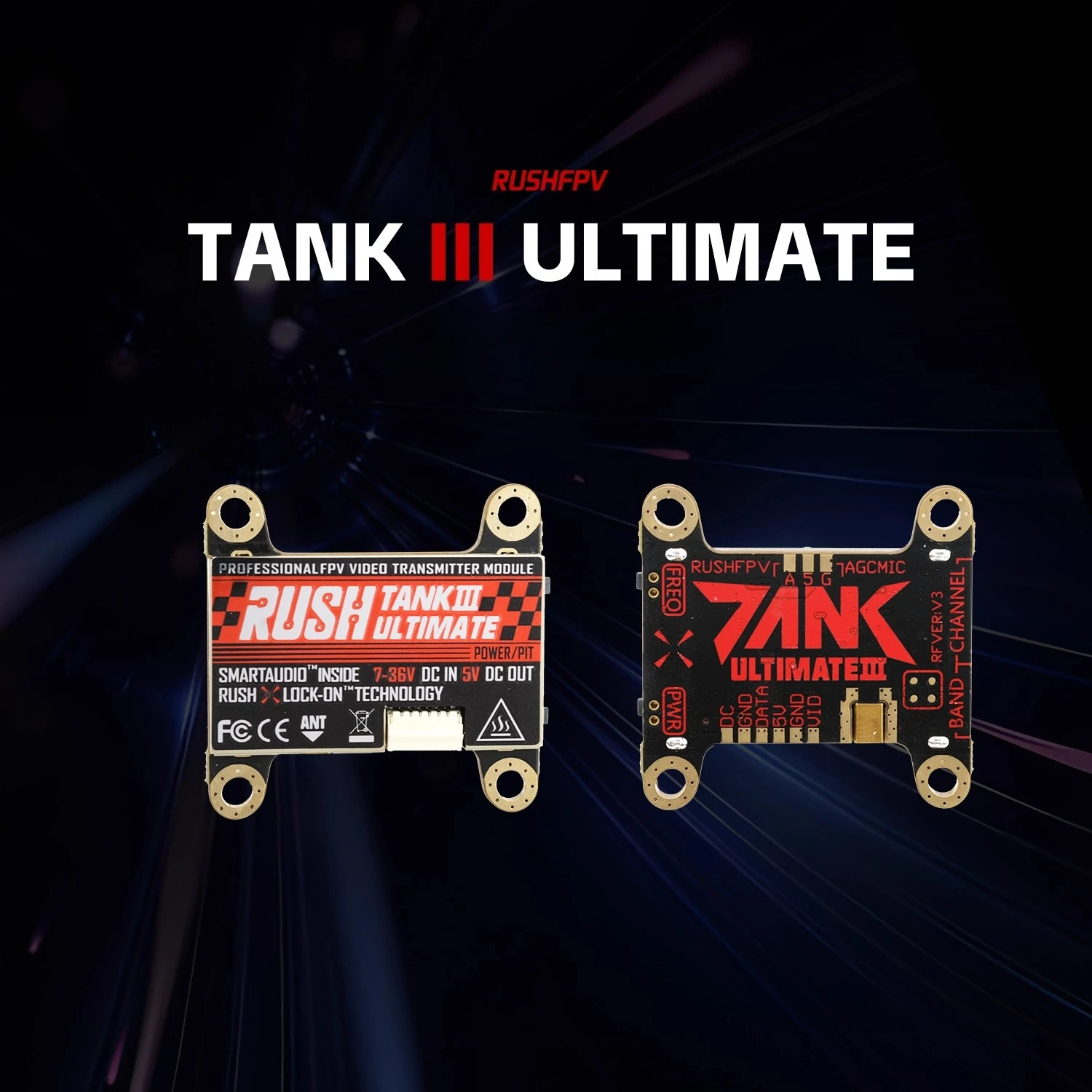 

RUSHFPV TANK 3 / TANK III / TANK V3 5.8G 1 Вт FPV VTX