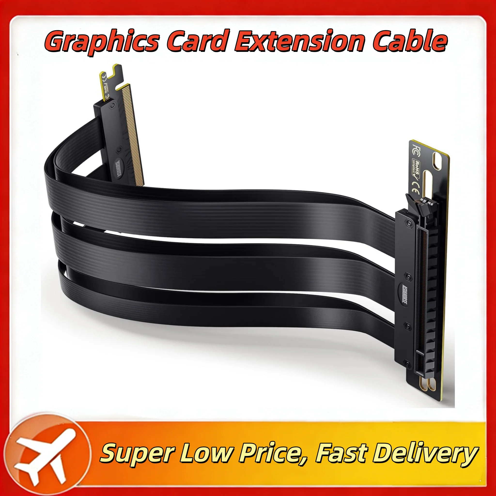 

Кабель-удлинитель PCIe 4.0 X16 64 Гбит/с для серий 50/40/30, совместим с 4.0/3.0, для вертикальной установки GPU 180 ° до 90 °