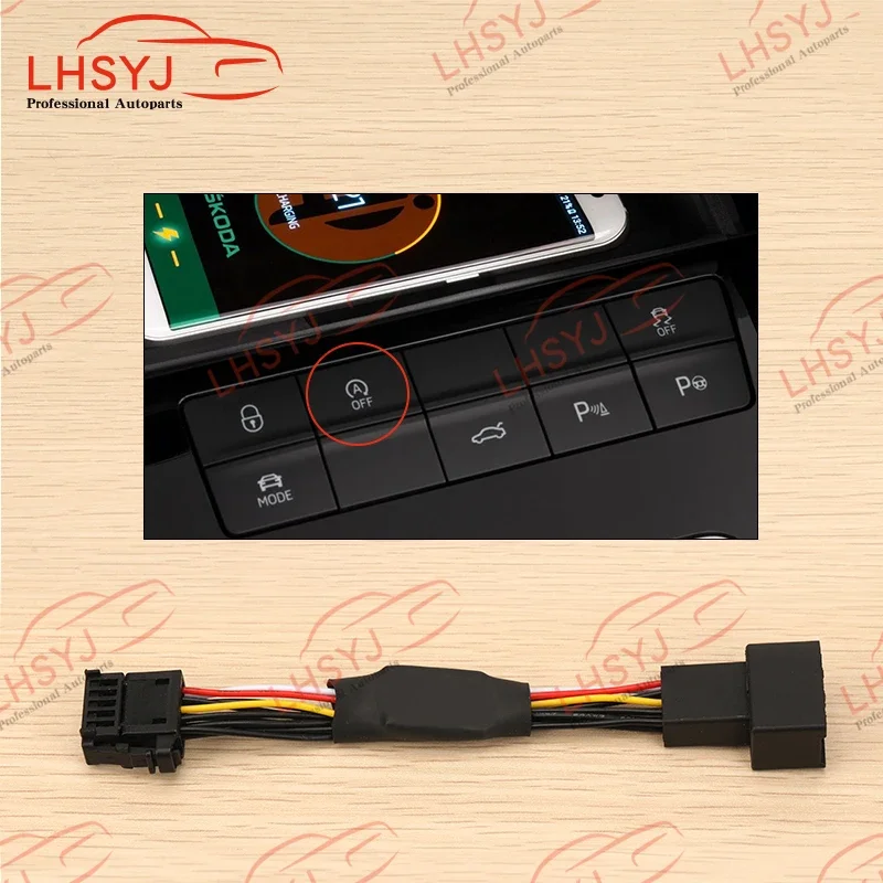 for Skoda Superb Octavia Automatic Start-stop Module Cable Engine System Off Device Control Sensor Button Plug Harness