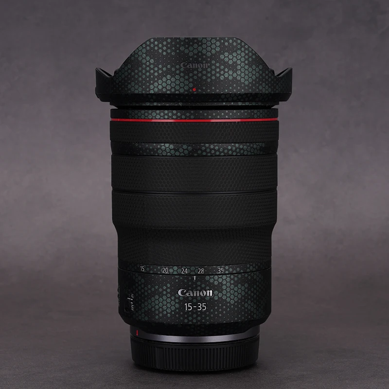 لكانون RF15-35F2.8 فيلم حماية عدسة 1535 ماتي التمويه ألياف الكربون ملصقا 3m