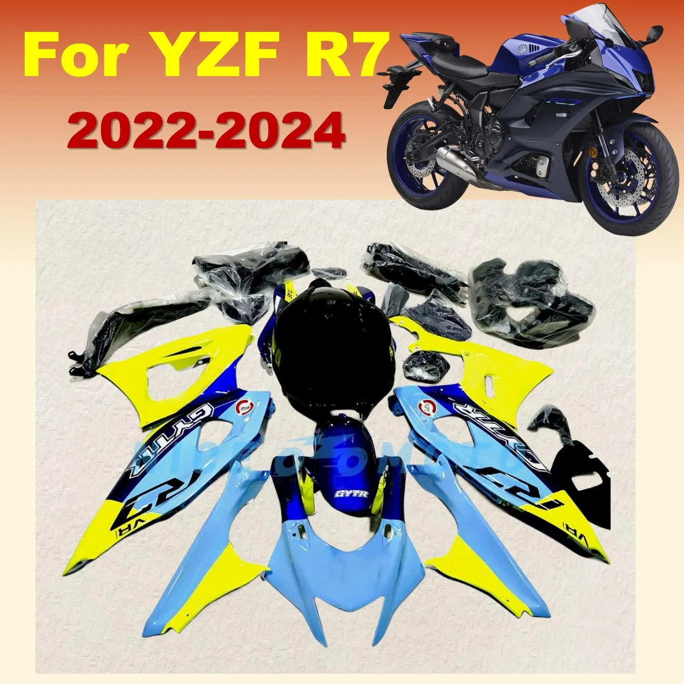 Hot Sales Motorcycle Road Racing Bodywork ABS Plastic ZXMT Fairings kits Fit For YAMAHA YZFR7 2022 2023 2024
