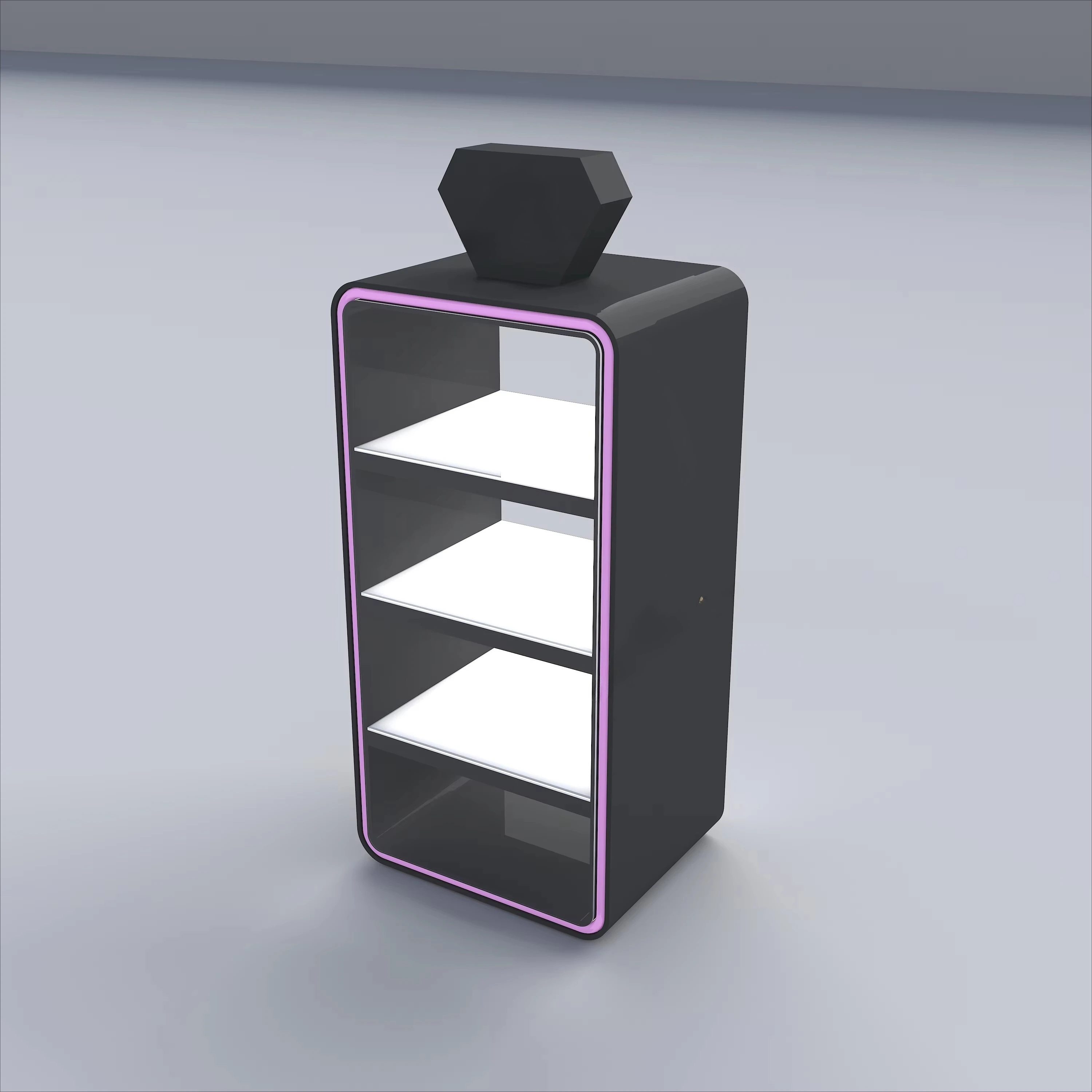 Acrylic counter display stand, tobacco shop acrylic display stand with 7-color lights