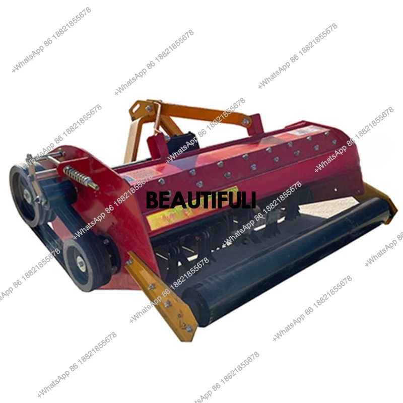 Straw crushing and returning machine Four-wheel tractor with rear agricultural cotton Corn stalk weed stubble machine 4