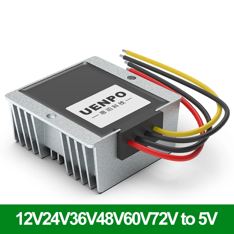 12V/24V to 5V DC power converter 10V-90V to 5V step-down regulator 36V/48V/60V/72V to 5V step-down power module