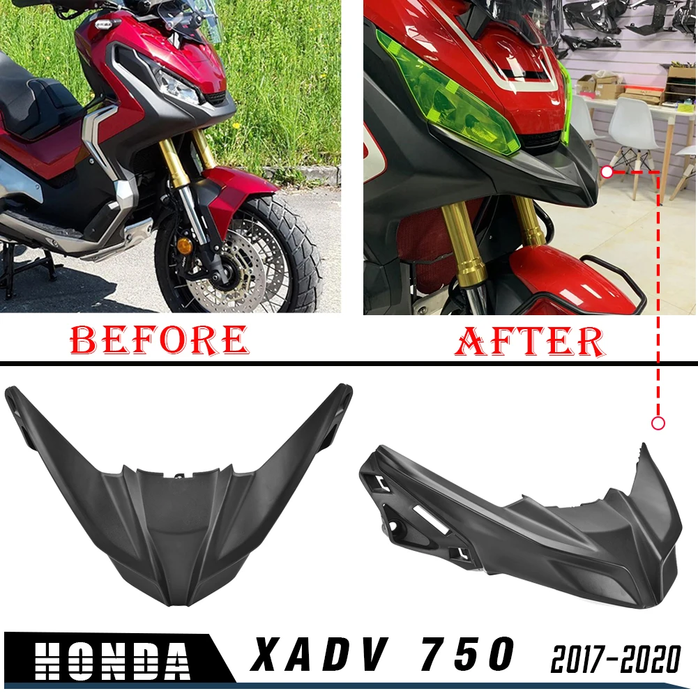 

for HONDA XADV 750 X ADV xadv750 2017-2020 2019 Motorcycle Front Wheel Hugger Fender Cover Beak Nose Fairing Cone Extension Cowl