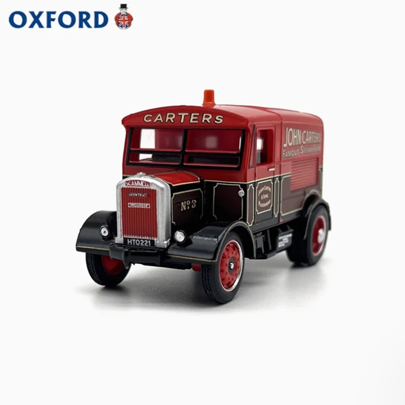 OXFORD 1:76 Scale Scammell Van Simulation Alloy Car Model Static Collection Decorated Holiday Toy Souvenir Gift