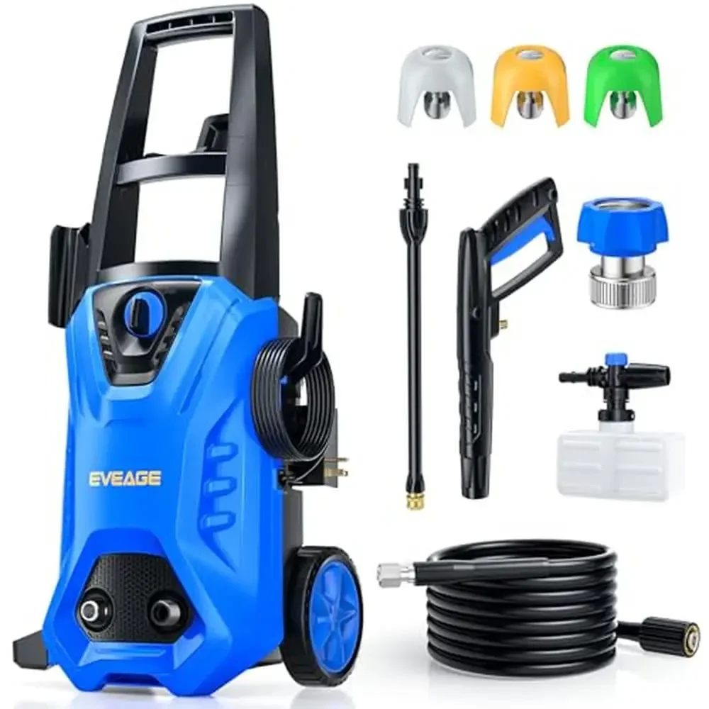 

Electric Pressure Washer 2.8GPM with Foam Cannon and 3 Nozzles Powerful Cleaning Versatile TSS System Easy to Use PWMA Certified