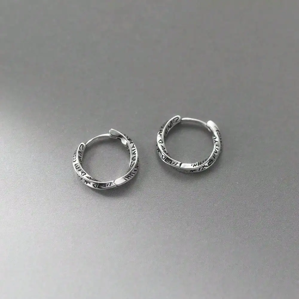 SimpleTwistedHoopEarrings15mm - أقراط فضية خفيفة الوزن للاستخدام اليومي للنساء، مجوهرات بسيطة هيبوالرجيني، فكرة هدية كلاسيكية