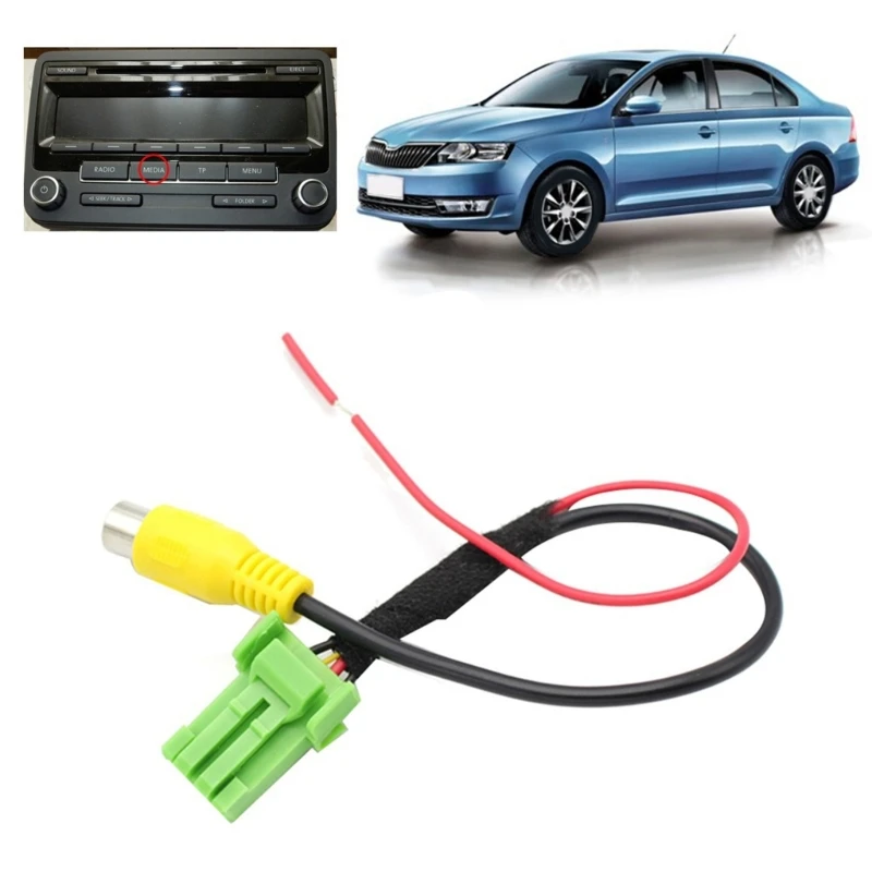 Reverse Camera Convert Cable Adapter RCA Video Cable Fit for Suzuki J60F