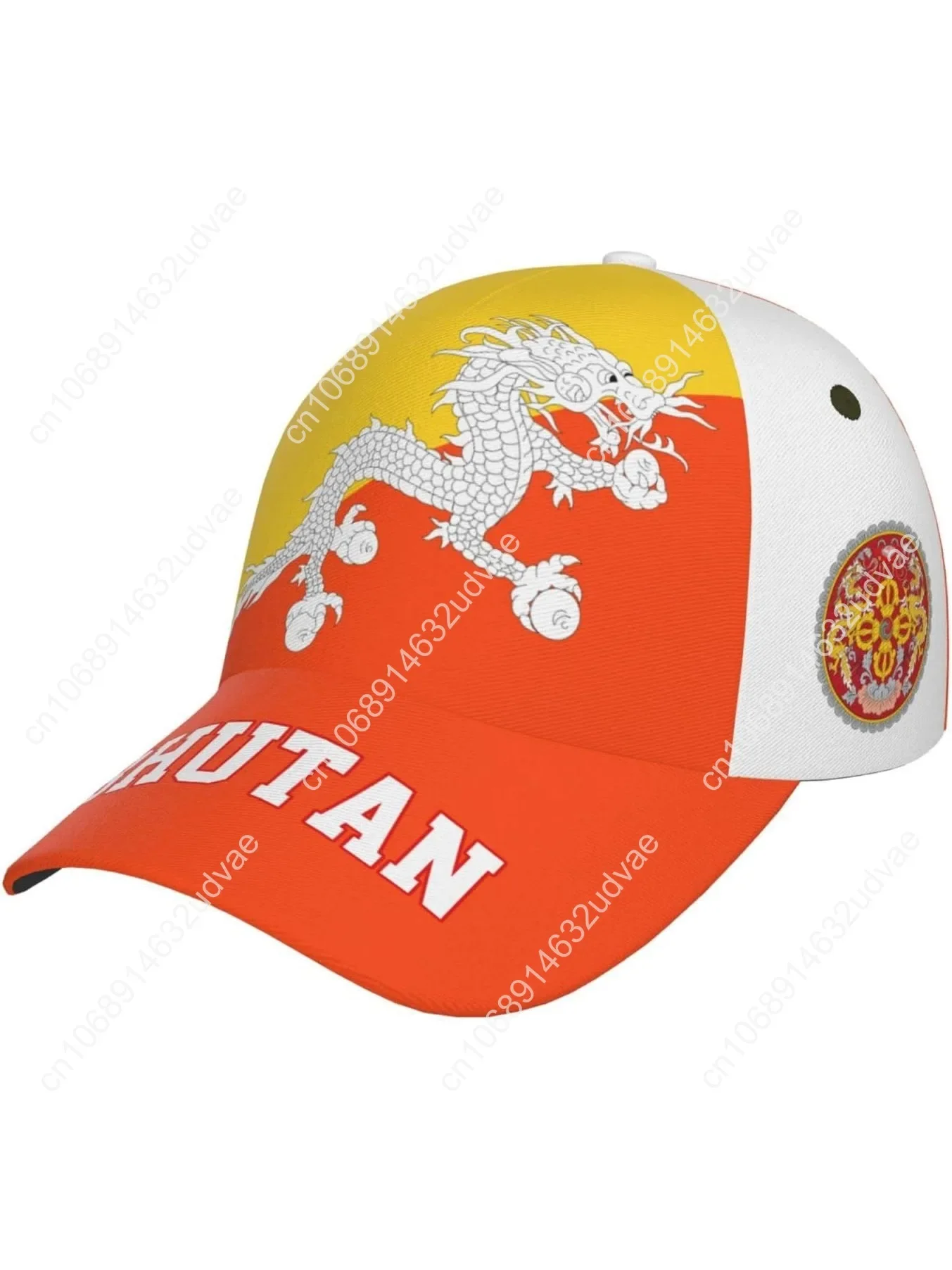 

Bhutan Flag Bhutanese Baseball Cap 3D Full Print Adult Unisex Adjustable Hat Soccer Patriotic Caps