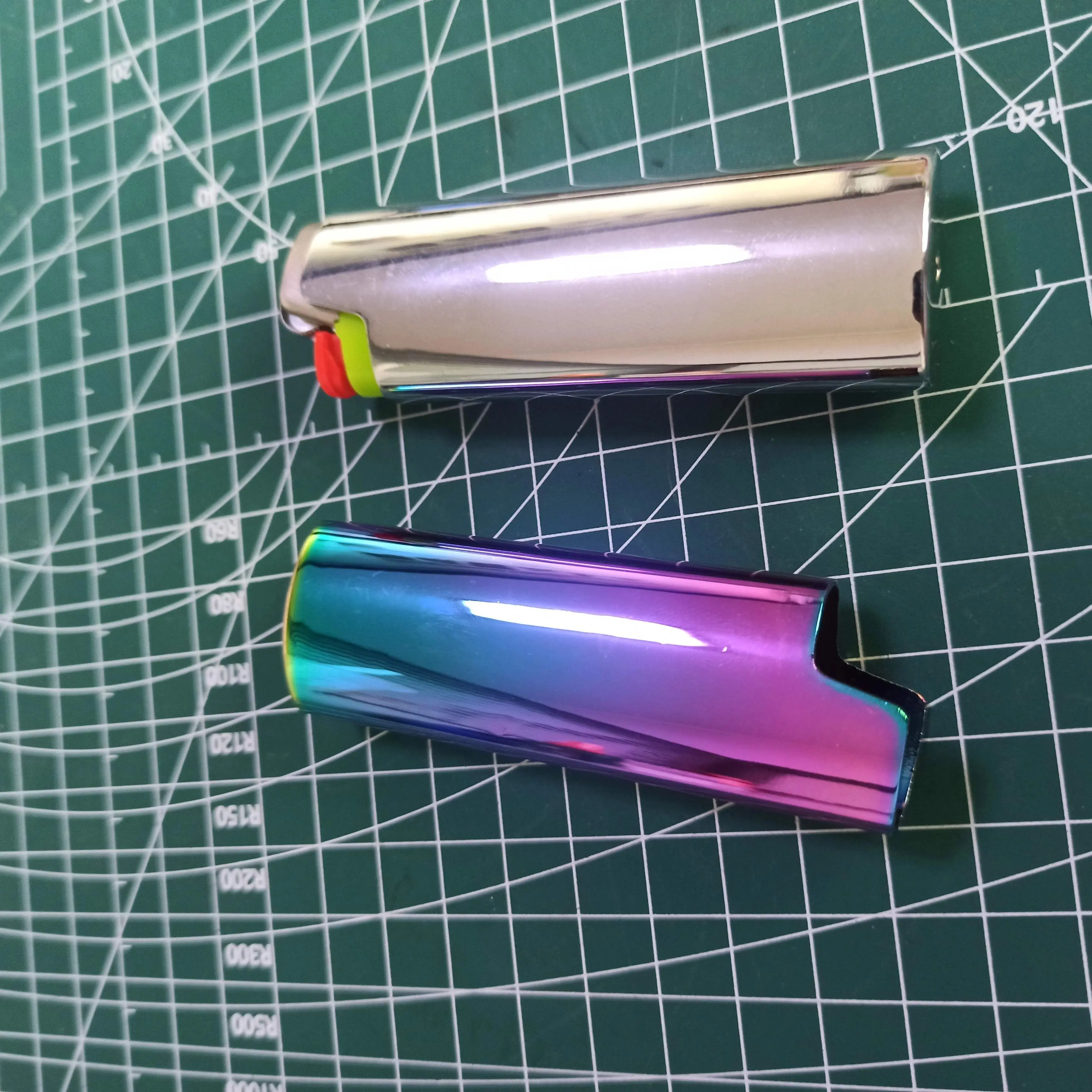 1Piece Metal Lighter Case Cover Shell Fits Bic J6 Size Lighter Case Cover Holder